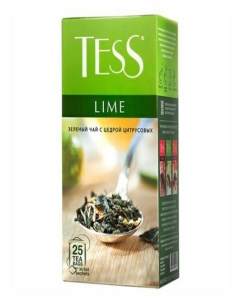 Чай зеленый Lime 25 пакетиков х 3 шт Tess