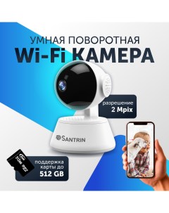 Камера видеонаблюдения беспроводная wifi видеоняня 2 Mpix 1080P видеокамера PTZ Santrin