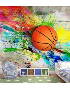 Фотообои KIDS 3д баскетбольный мяч флизелиновые 110х100см Artdeluxe