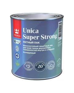 Лак уретано алкидный Unica Super Strong 20 полуматовый база EP бесцвет 2 7л Tikkurila