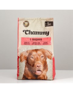 Сухой корм Chammy для собак мелких пород говядина 2 5 кг Nobrand