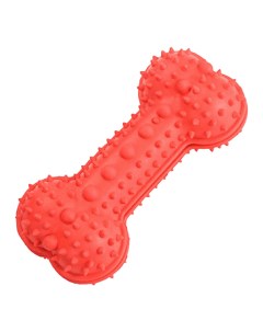 Игрушка для собак Snack Косточка с шипами 18 см красная Lilli pet