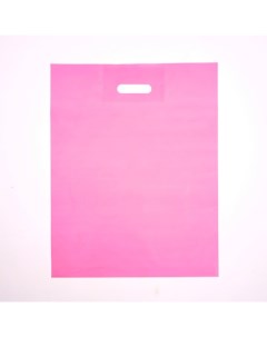 Пакет полиэтиленовый с вырубной ручкой Розовый 40 50 См 60 мкм 50 шт Nobrand