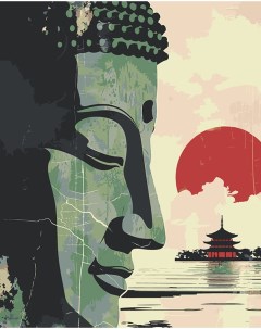 Картина по номерам Религия буддизм Будда арт Япония Цветное