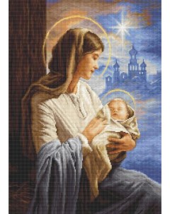 Набор для вышивания Дева Мария с Младенцем Luca-s