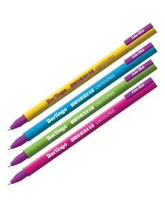 Ручка гелевая 0 5 мм Berlingo Color Stick стержень чёрный корпус микс 32 шт Nobrand