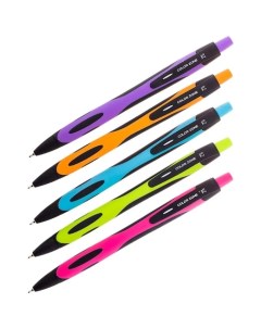 Ручка шариковая автоматическая ColorZone узел 0 7 мм чернила синие микс 20 шт Nobrand
