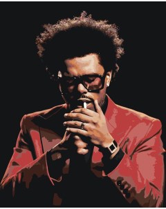 Картина по номерам Музыкант The Weeknd Викенд 8 Цветное