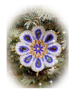 Набор для вышивания бусинами Рождественская звезда Зимняя сказка Образа в каменьях