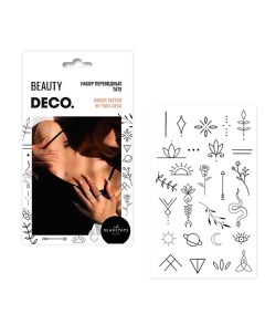 Набор татуировок для тела by Miami tattoos Finger tattoo Deco