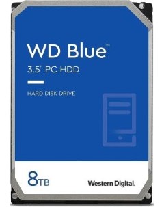 Жесткий диск WD SATA III 8TB WD80EAAZ Desktop Blue 5640rpm 128Mb 3 5 Western digital
