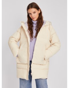 Тёплая стёганая куртка пальто с капюшоном Zolla