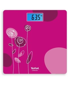 Напольные весы PP1531V0 до 160кг цвет розовый рисунок Tefal