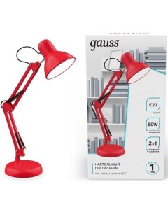 Настольная лампа GTL002 красный Gauss