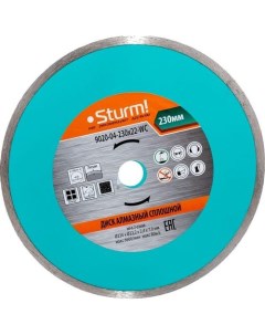 Алмазный диск 9020 04 230x22 WC по керамике 230мм 7мм 22 23мм 1шт Sturm!