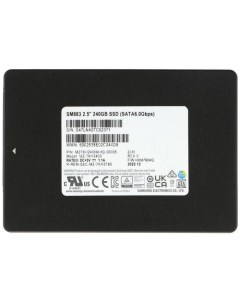 SSD накопитель SM883 MZ7KH240HAHQ 00005 240ГБ 2 5 SATA III SATA Samsung