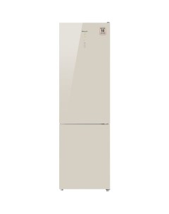 Холодильник двухкамерный WRK 2000 D Full NoFrost Inverter Beige Glass Full No Frost инверторный беже Weissgauff
