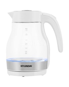 Чайник электрический HYK G3802 2200Вт белый и серебристый Hyundai