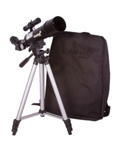 Телескоп Skyline Travel 50 рефрактор d50 fl360мм 100x черный Levenhuk