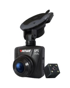 Видеорегистратор AV 398 GPS Dual Compact черный Artway