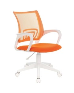 Кресло CH W695NLT на колесиках сетка ткань оранжевый Бюрократ