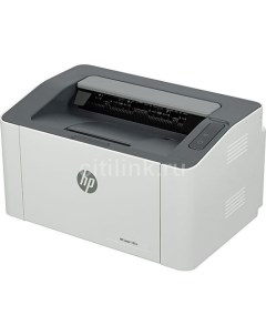 Принтер лазерный Laser 107a черно белая печать A4 цвет белый Hp