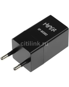 Сетевое зарядное устройство HP WC002 USB C 25Вт 3A черный Hiper