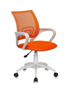 Кресло CH W696 на колесиках сетка ткань оранжевый Бюрократ
