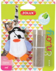Игрушка для кошек с кошачьей мятой в комплекте пингвин пират 7 см Zolux