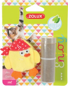 Игрушка для кошек с кошачьей мятой в комплекте цыпочка 7 см Zolux