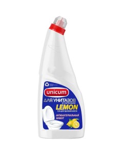 Средство для унитаза Лимон гель 750 мл 300438 Unicum