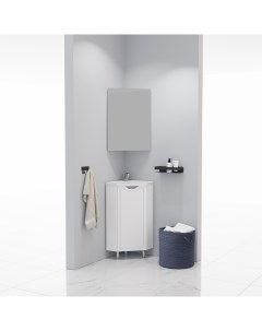 Мебель для ванной комнаты Мирра 40 см белая Corozo