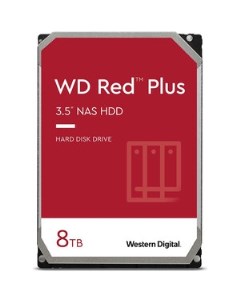 Жесткий диск Original SATA III 8Tb WD80EFBX NAS Red Plus WD80EFBX Western digital (wd)