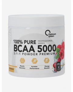 Аминокислоты Pure BCAA 5000 Powder Малина 40 порций Белый Optimum system