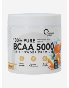 Аминокислоты Pure BCAA 5000 Powder Апельсин 40 порций Белый Optimum system