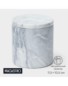 Баночка для специй aleo d 10 5 см цвет серый Magistro