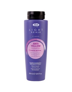 Шампунь для осветленных мелированных и седых волос Light Scale Care Anti Yellow Shampoo 110093000 10 Lisap milano (италия)