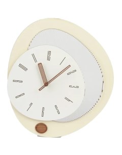Часы настенные Z130 фигурные МДФ цвет белый бесшумные 35 5x40 см Без бренда