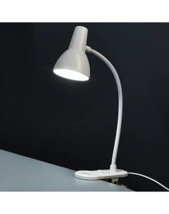 Настольная лампа светодиодная на прищепке Клик холодный белый свет цвет белый Rexant