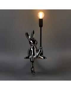 Настольная лампа декоративная Моби Заяц под лампу цвет хром Rexant
