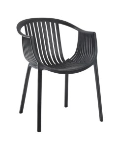 Кресло Vernaccia 64x54x76 см пластик цвет черный Без бренда