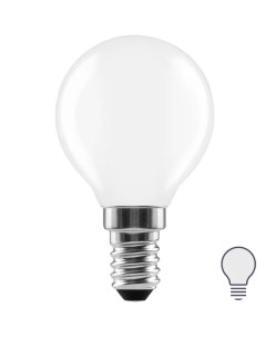Лампа светодиодная E14 220 240 В 6 Вт шар матовая 750 лм нейтральный белый свет Lexman