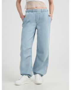 Тонкие широкие джинсы на резинке Твое
