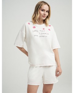Пижама из хлопка с футболкой и шортами Твое