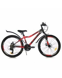 Велосипед для подростков Navigator 450 MD 24 V030 Черный неоновый Красный LU093466 LU095011 13 Stels