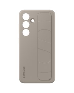 Накладка для Samsung Galaxy S24 Standing Grip Case EF GS921CUEGRU Серо коричневый накладка для Samsu Чехольчикофф