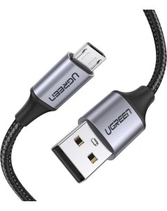 Кабель USB Micro USB быстрая зарядка 2А 18 Вт 50 см черный US290 60145 Ugreen