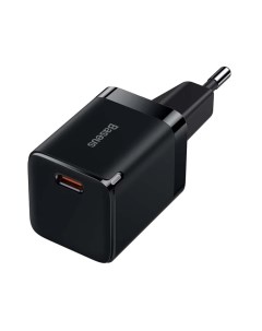 Сетевое зарядное устройство GaN3 Fast Charger 1C 30W CCGN010101 30 Вт EU USB type C Quick Charge чер Baseus