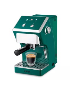 Кофеварка рожковая КТ 7283 1 05 кВт кофе молотый 1 5 л ручной капучинатор зеленый КТ 7283 Kitfort
