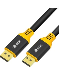 Кабель DisplayPort 19M DisplayPort 19M v1 2 4K экранированный 1 м черный желтый GCR 54434 GCR 54434 Greenconnect